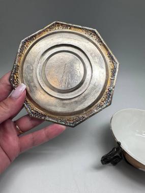 Серебряная чайная пара. Вьетнам.